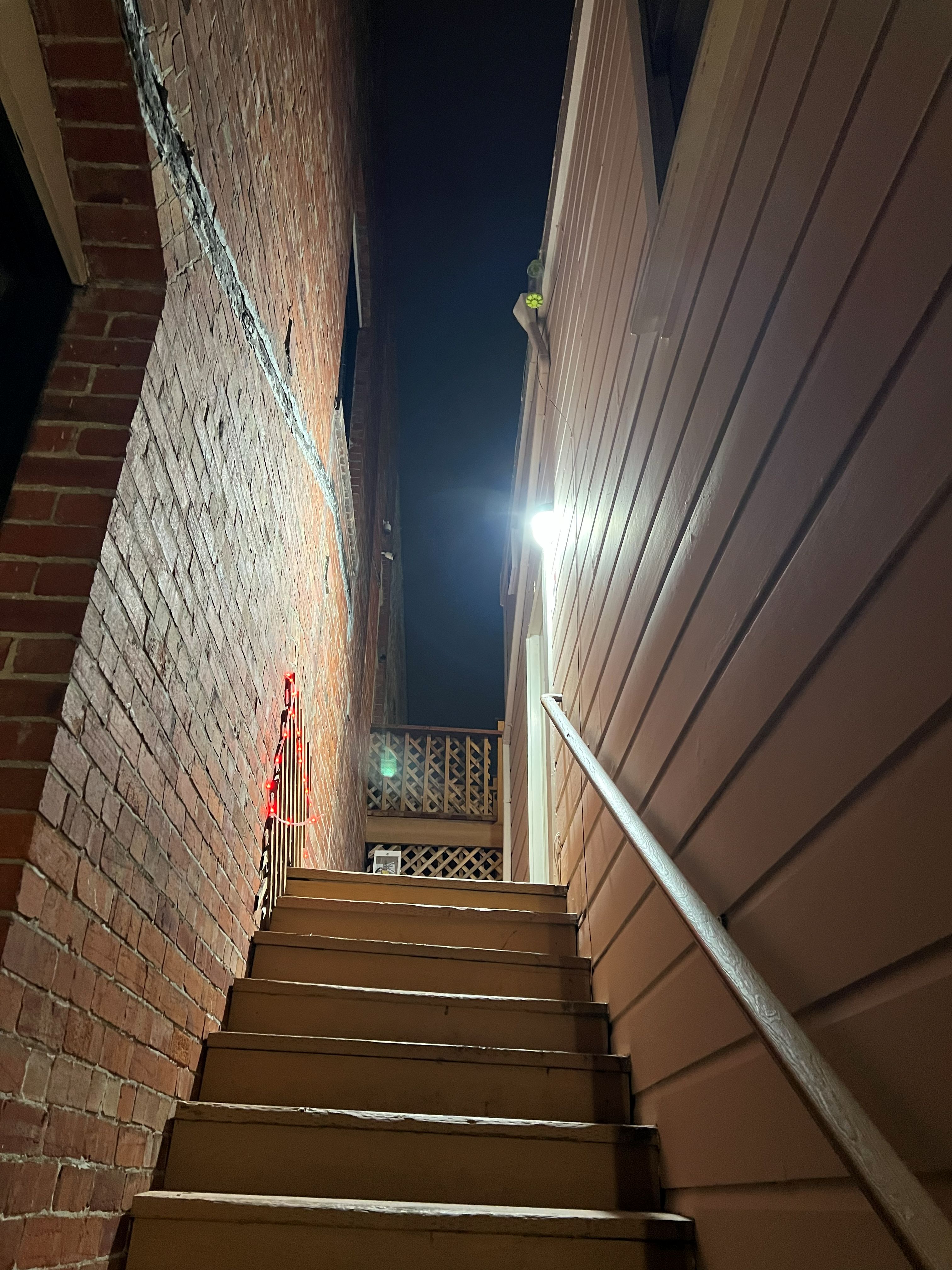 Stairway leading into the Nested Micro event space.
