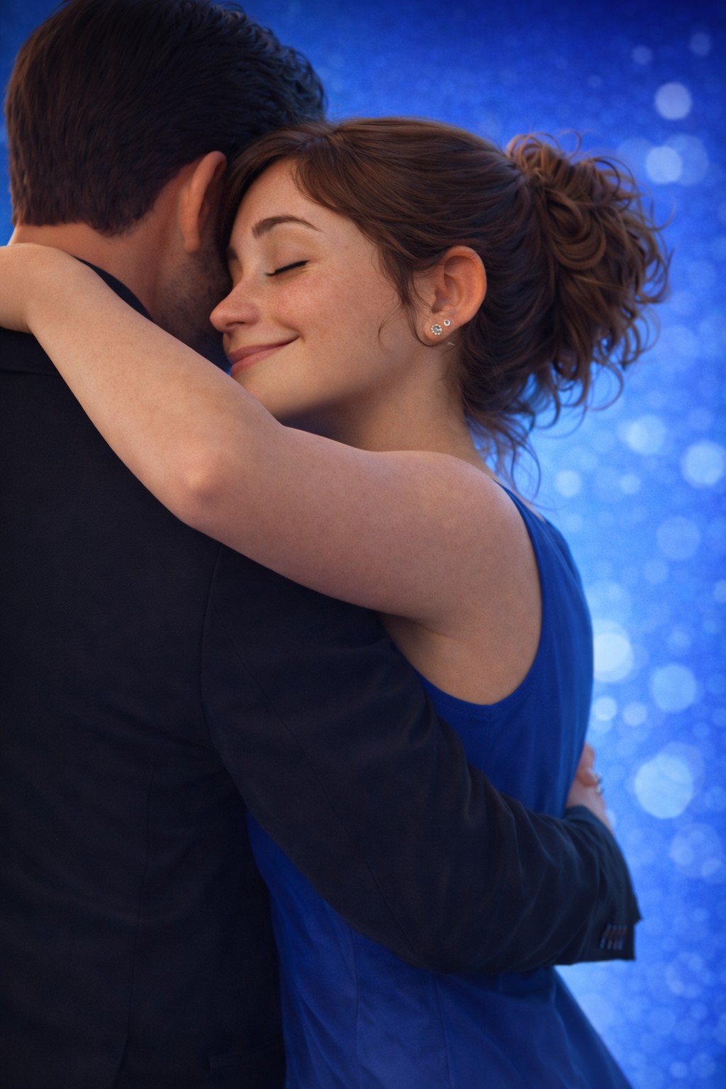 Animated tango embrace image representing being in the zone.